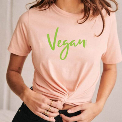 "Vegan, grün" - Unisex T-Shirt