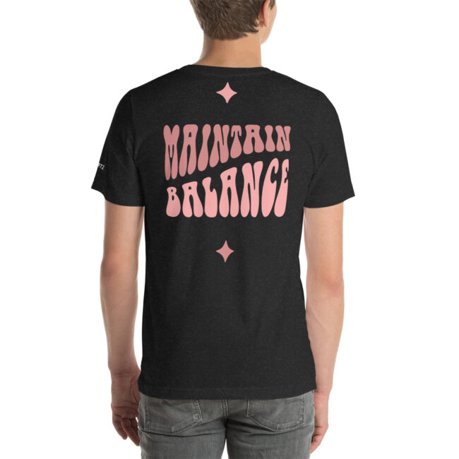 SCHÖRTZ Unisex-T-Shirt "Maintain Balance" Druck