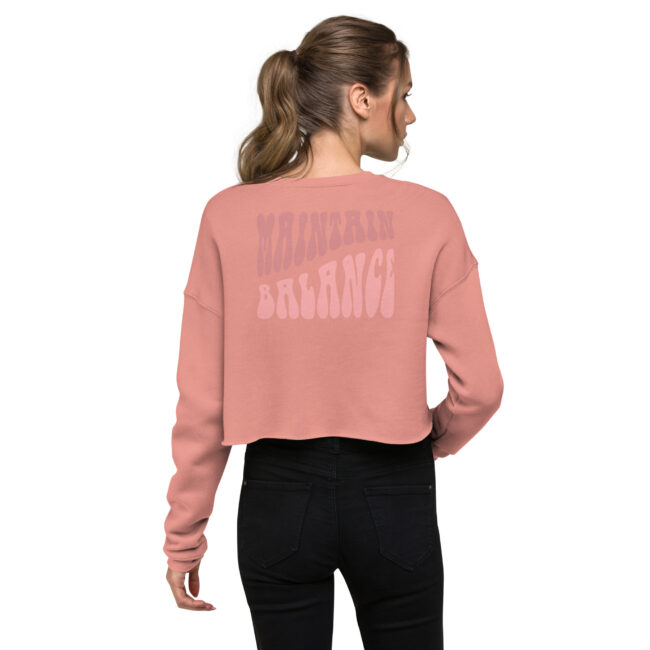SCHÖRTZ Crop-Pullover "Maintain Balance" Rücken Druck