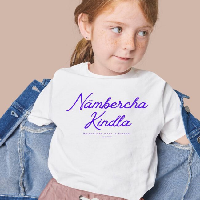 N - HerzKind Tshirt "Nämbercha Kindl" Vintage Stil