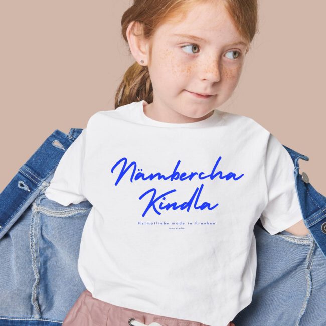 N - HerzKind Tshirt "Nämbercha Kindla" Brush Stil