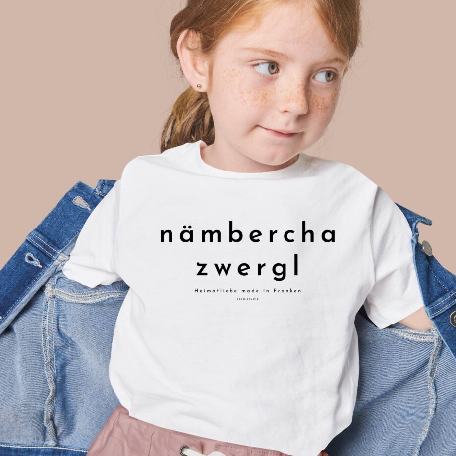 N – HerzKind Tshirt „Nämbercha Zwergl“ Minimal Stil