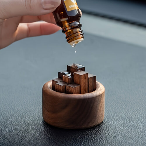 Öl-Diffusor aus Walnuss und Buchenholz