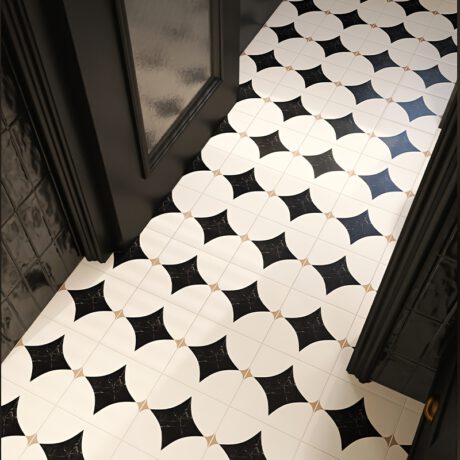 Selbstklebende PVC-Bodenfliese